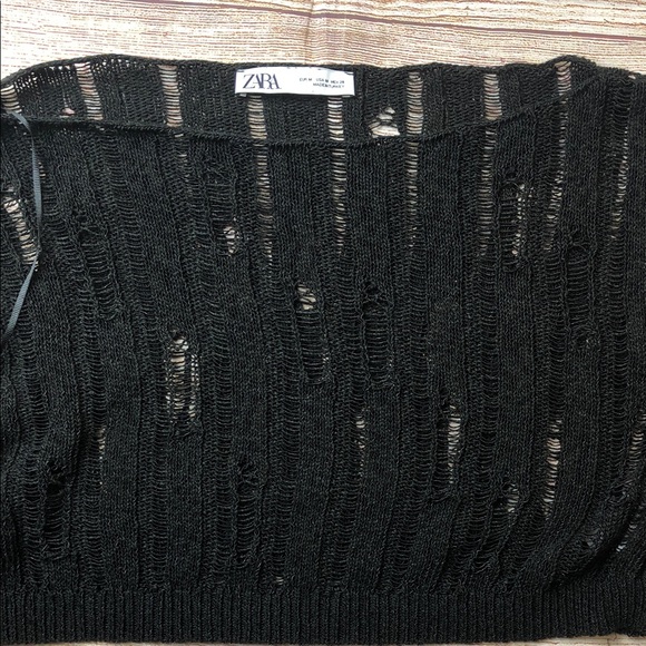 Zara Off-the-Shoulder Black Sweater 🩵 - Picture 3 of 5